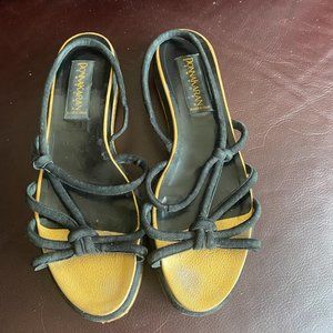 DONNA KARAN  STRAPPY SANDALS